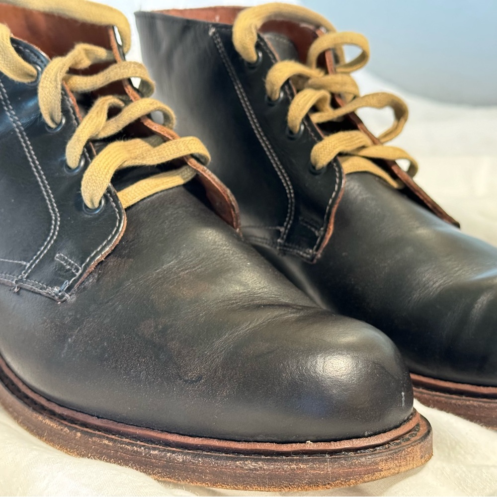 Allen Edmonds Odenwald Black Leather Ankle Boots Size 11.5 D